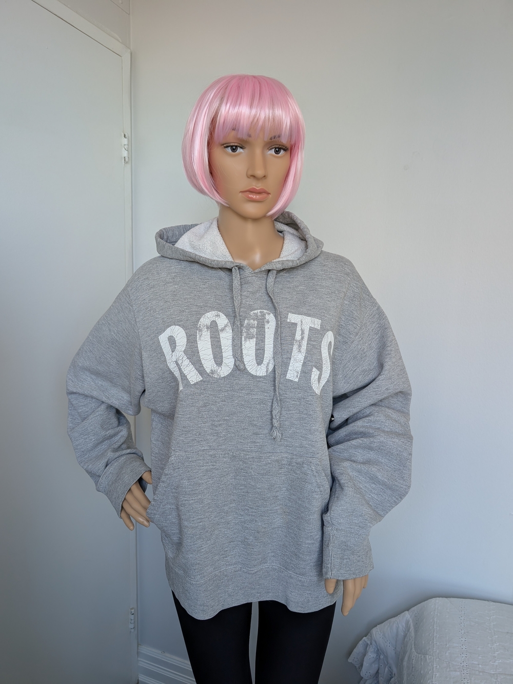 Vintage Roots Athletics Women’s Gray Hoodie - Classic Logo Pullover